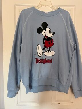 Disneyland Blue Mickey Mouse Sweatshirt-Large